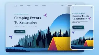 Responsive Website Using HTML CSS & JavaScript | Camping Website