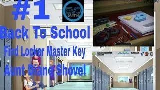 SUMMERTIME SAGA 15.20 Walkthrough Part 1 - Back To School, Find Locker Master Key, Aunt Diane Shove
