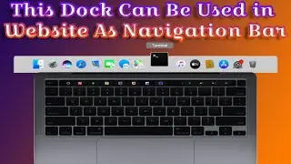 MacBook Rocket Dock UI Design Using HTML & CSS | Rocket Dock Navigation Design CSS ~ Pure CSS