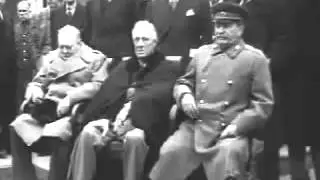Сталин, Рузвельт, Черчилль - Ялтинская конф. февр. 1945 г.