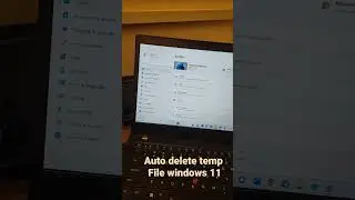 How to auto delete temp file and manage locally available cloud content- windows 11