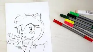 Amy Rose Coloring Pages