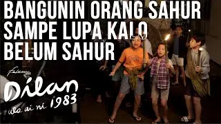Bangunin orang sahur sampe lupa kalau belum sahur. 