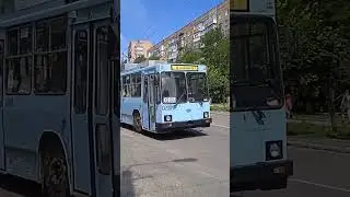 ТРАНЗИСТОРНИЙ ТРОЛЕЙБУС У КРАМАТОРСЬКУ #тролейбус #юмз #краматорск