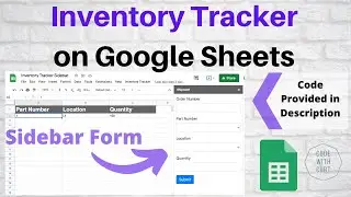 Inventory Tracker on Google Sheets