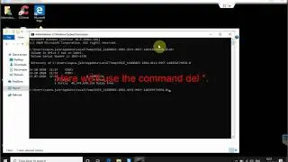 How to delete the 0 byte file in window 10