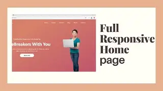 How to create responsive website with html, css and Bootstrap4 | | Code Breakers