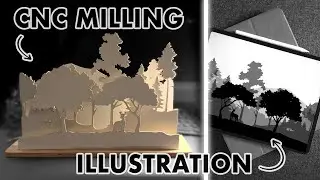 Converting a DIGITAL ILLUSTRATION into a PHYSICAL OBJECT - CNC Milling - Art & Architecture