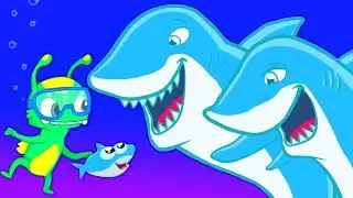 Baby Shark + More | Nursery Rhymes & kids Songs | Groovy the Martian