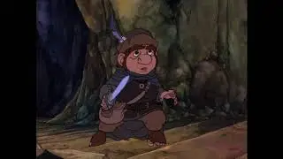 Сэм и орк в крепости Кирит-Унгол. Отрывок из мультфильма "Return of the King (1980)"