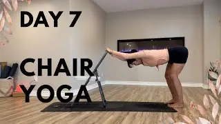 15 Minutes Joyful Hips Flow | 10 Day Chair Yoga Challenge ||Day-7 🪑✨🌈