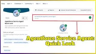 Get Started with Agentforce Service Agent | Agentforce Service Agent: Quick Look | Quiz Solution