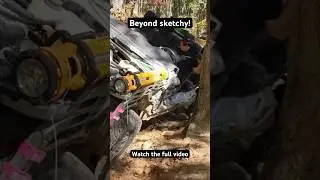 I almost found myself wrapped around a tree at Uwharrie! #6point7 #6point7powerstroke