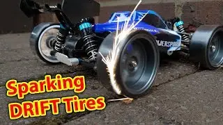 Sparking DRIFT Tires on DIRT CHEAP RC CAR - WLToys a959 Drifting