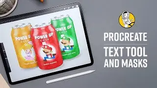 Using the Text Tool and Masks in Procreate Tutorial