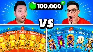 ¡BATALLA DE RULETAS de 1000€ en STUMBLE GUYS!