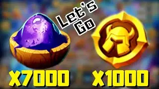 Rolling 7000 Magic Powders and 1000 Hero Coins | Do we get LUCKY | Castle Clash