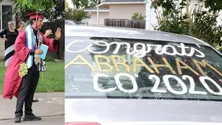 Abraham Aguirre's Surprise Quarantined High School Graduation Parade | Class of 2020