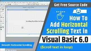 How to add horizontal scrolling text in visual basic | Scroll text in a label