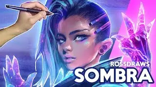 Ross Draws SOMBRA (Overwatch + Birthday!)