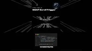 GSAP SCROLL TRIGGER HTML CSS 🔥👑🖤💯 #programming #python #shorts #coding #cyberwolf #html #css