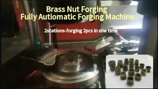 Automatic forging machine#brassnutforging#pressmachine  #forgingmachine #hyfraulicforgingmachine