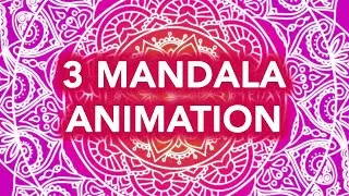 3 Mandala Animation After Effects + 3 footage