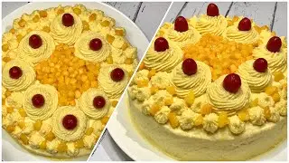 Mango Cake Recipe | Eggless without Oven in Pan | Mango Pastry Soft and Moist Cake