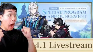 ARLECCHINO, WRIOTHESLEY, NEUVILLETTE, AND MORE?! | Version 4.1 Special Program｜Genshin Impact React