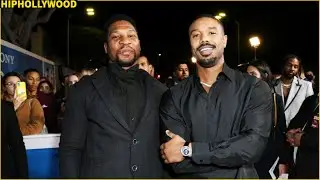 Michael B. Jordan Turns Out To Support Jonathan Majors At 'Devotion' Premiere