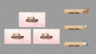 Woodland Animals Animated Streaming Package | Twitch Overlays Animated Screen