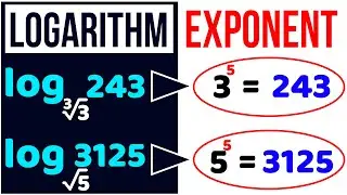 Logarithm and Exponent | Solving Exponential Equations With Different Bases | #Mospor