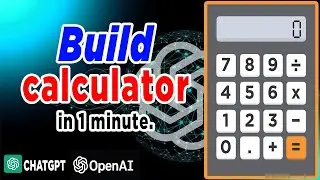 Build a Calculator in 1 Minute using ChatGPT #chatgpt