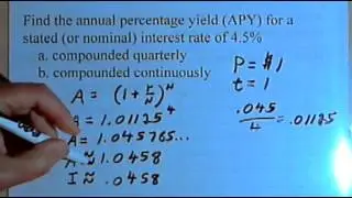 Calculating Annual Percentage Yield (APY) 141-32