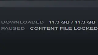 🚰 Steam content file locked update paused fix