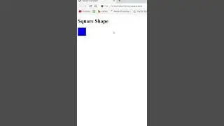 How to create Square Shape Using HTML & CSS 