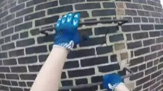 insane chimney climb 120feet