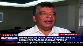 Empresarios de Santiago valoraron el civismo con que se desarrollaron las primarias
