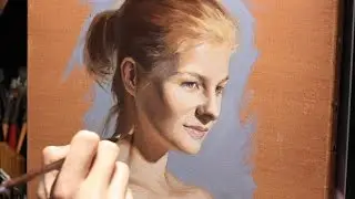 Time lapse Oil Painting Portrait - the portrait study