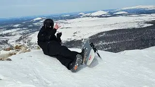 FreeRide на гольце Лебединый .  Сноубордическая катка в Якутии.