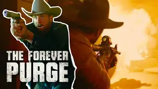Carving Their Way Through an Explosive Purging Street | The Forever Purge