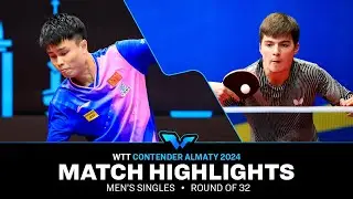 Zhou Qihao vs Alan Kurmangaliyev | MS R32 | WTT Contender Almaty 2024