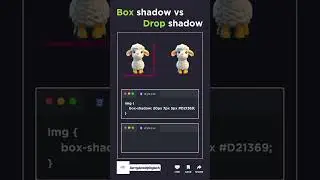 🆚 Box Shadow vs Drop Shadow in CSS! 💻✨ | Quick Design Comparison||