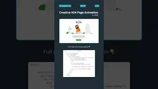 Stylish & Interactive 404 Page for Your Website! 🚀⛔