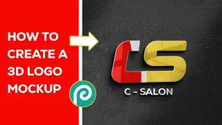 How to create a 3D LOGO MOCKUP using SMARTPHONE || photopea tutorial