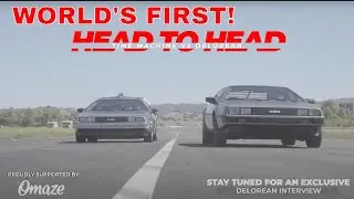 THE FIRST DELOREAN TIME MACHINE DRAG RACE | DMC Delorean
