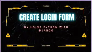How to create login form Framework by using python with Django.(login registration form)#django