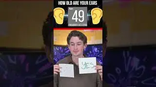 I Tested My Hearing Age, Here’s How 🎶 #shorts