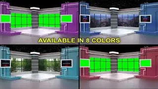HD Virtual Studio, Green Screen Studio, For Kinemaster, Premiere Pro, After Effects and Edius
