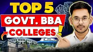 💥Top 5 Government BBA Colleges in India🤩BBA Admissions 2025! 